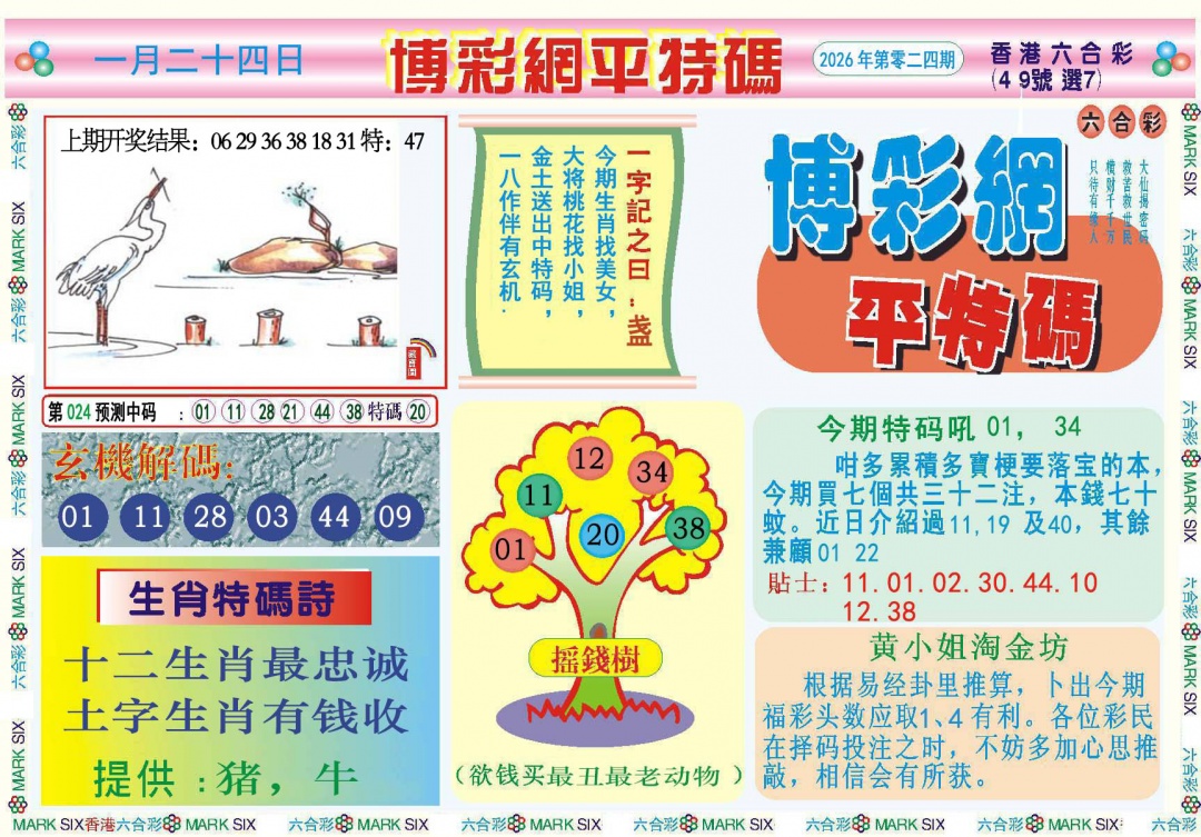 024期博彩网平特报[图]