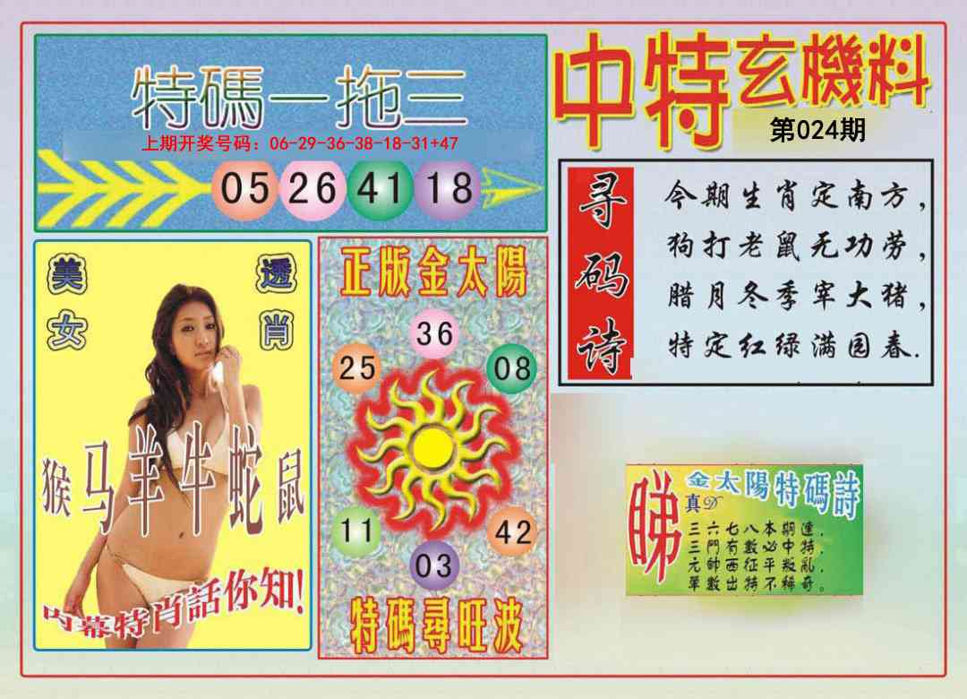 024期中特玄机料[图]