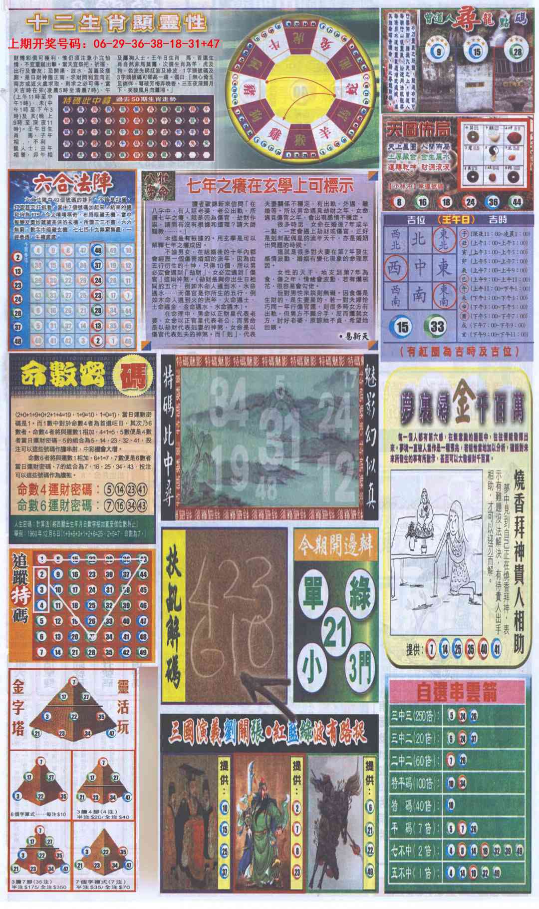 024期新报跑狗-2(背面)[图]