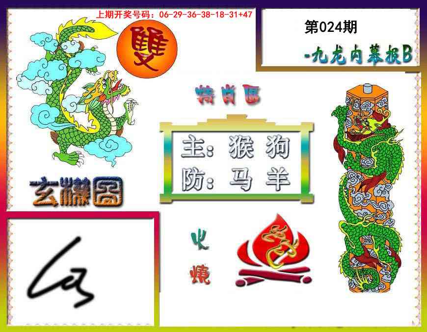 024期九龙内幕特肖图B[图]