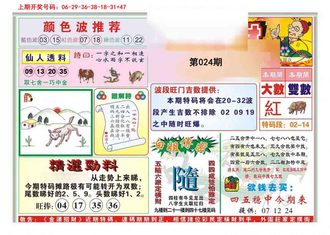 024期金运招财[图]