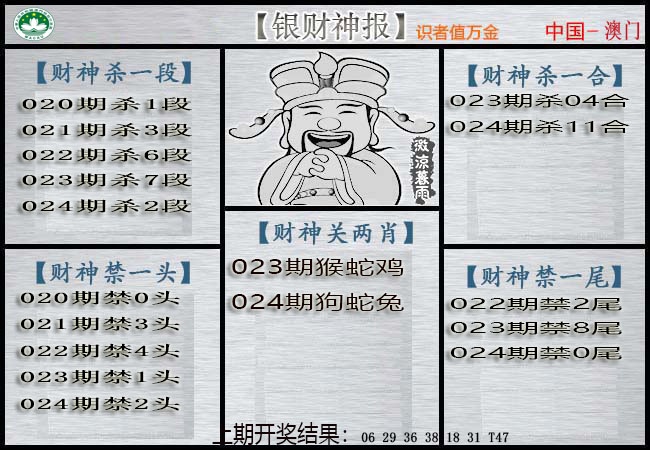024期银财神[图]