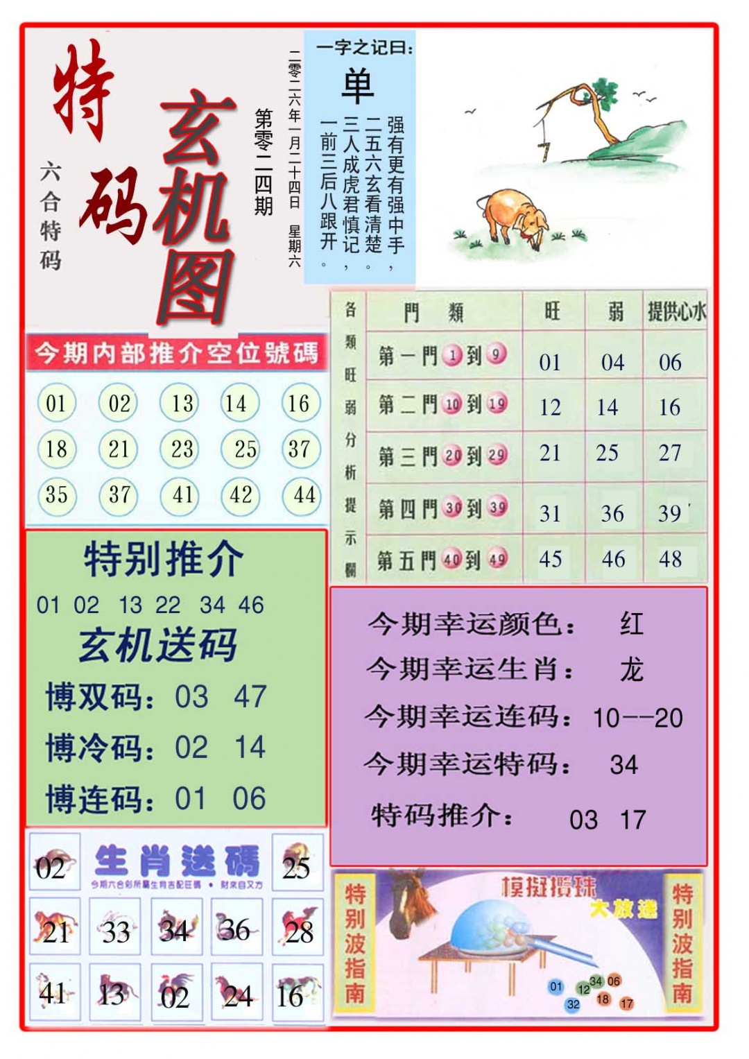 024期特码玄机图[图]