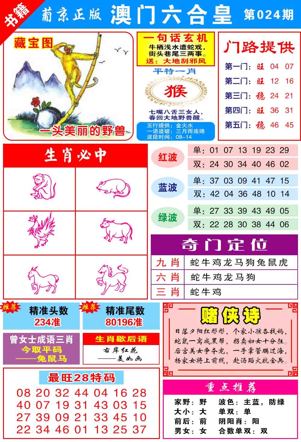 024期澳门六合皇心水[图]