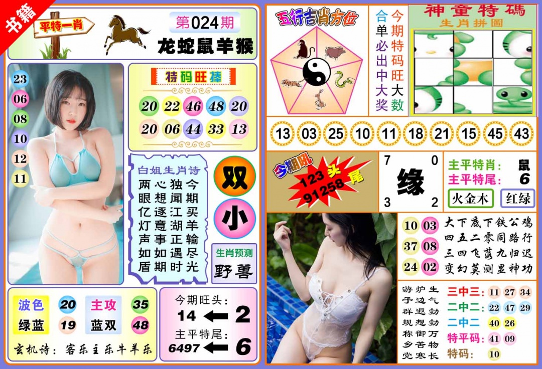 024期澳门五行白姐[图]