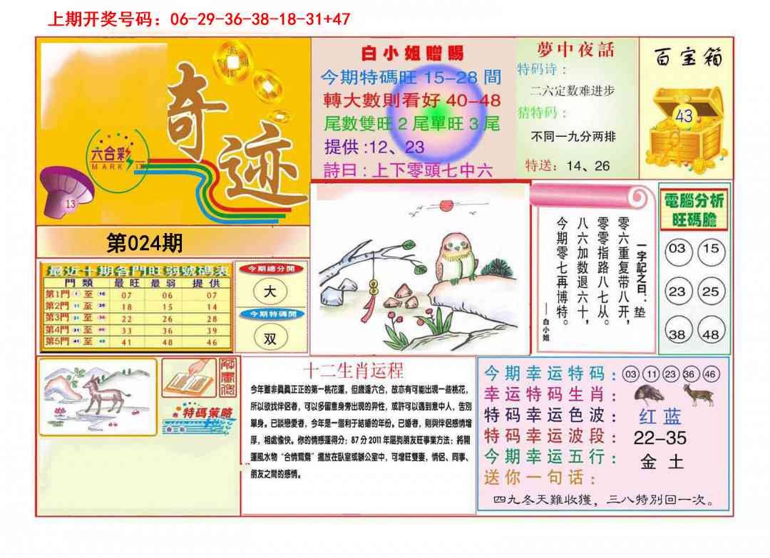 024期九龍奇迹A(推荐)[图]