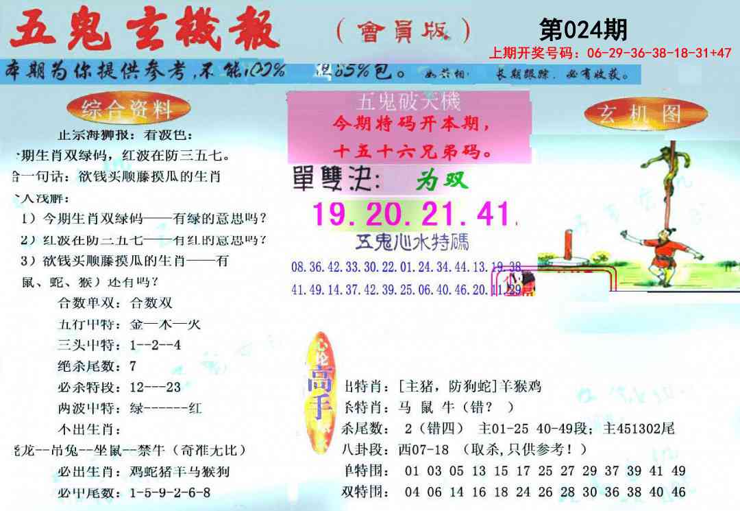 024期新五鬼玄机[图]