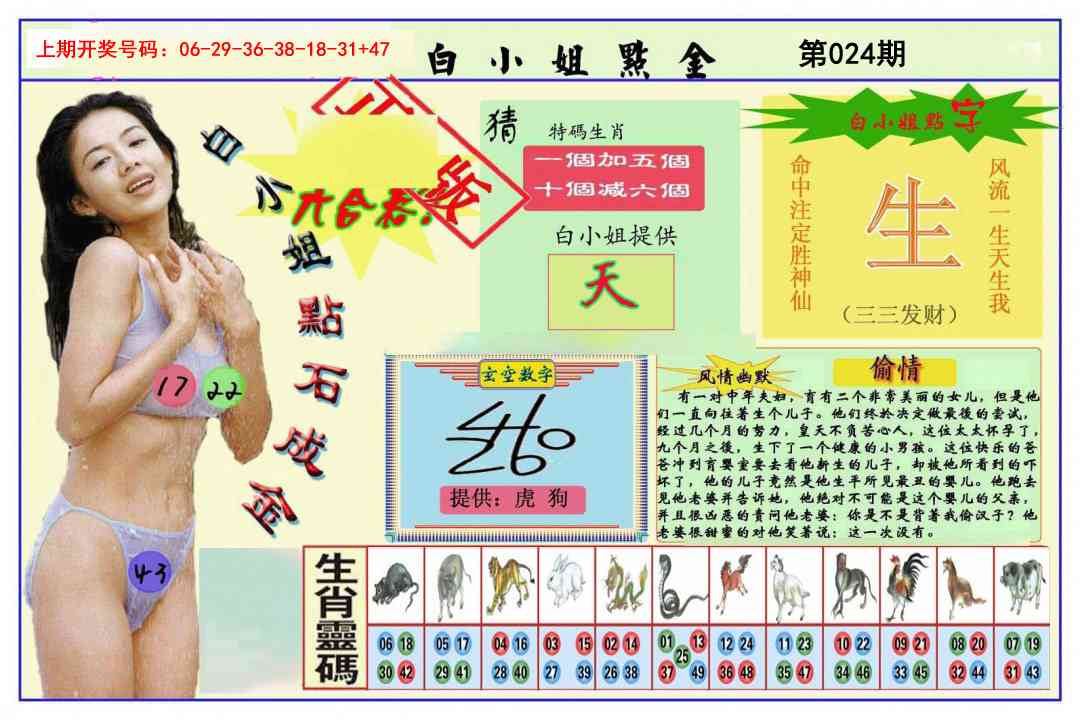 024期白小姐点金[图]