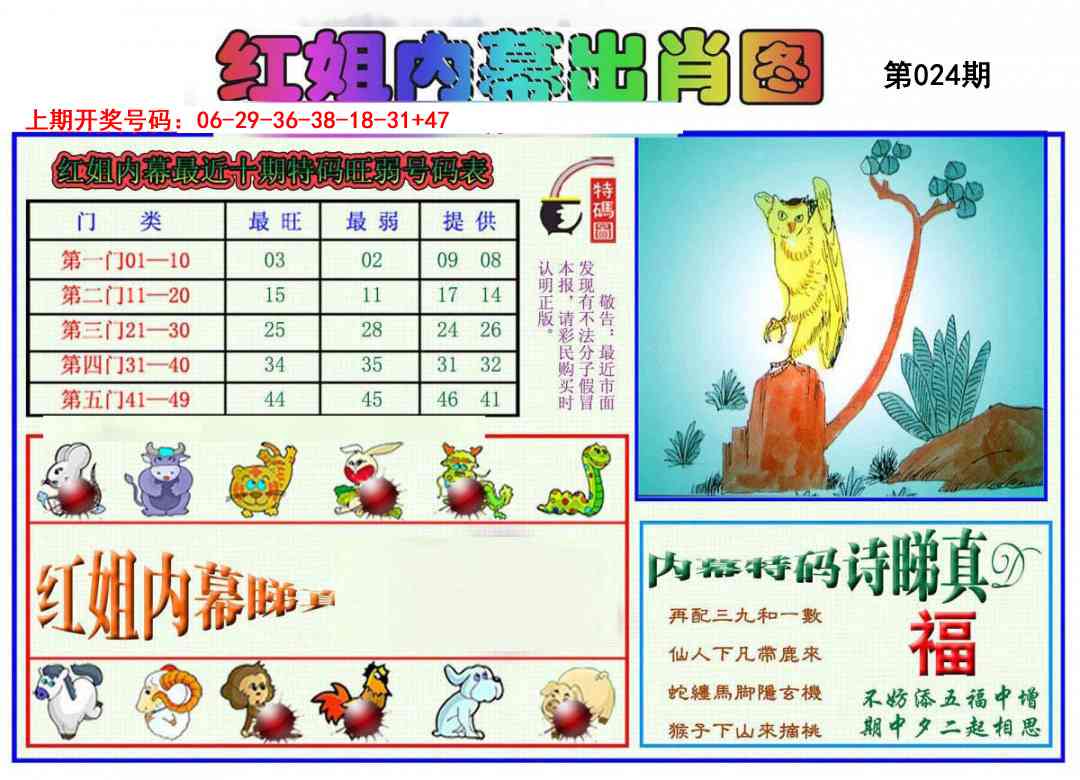 024期红姐内幕出肖[图]