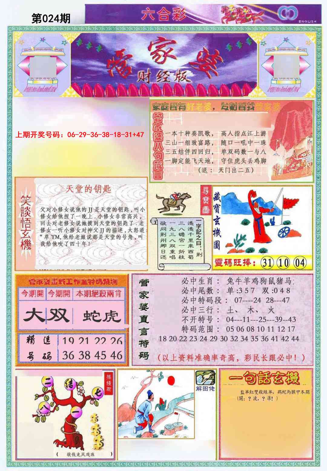 024期管家婆财经版[图]