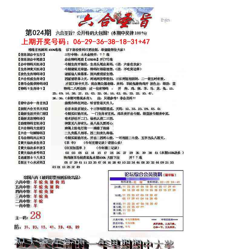 024期六合圣旨[图]