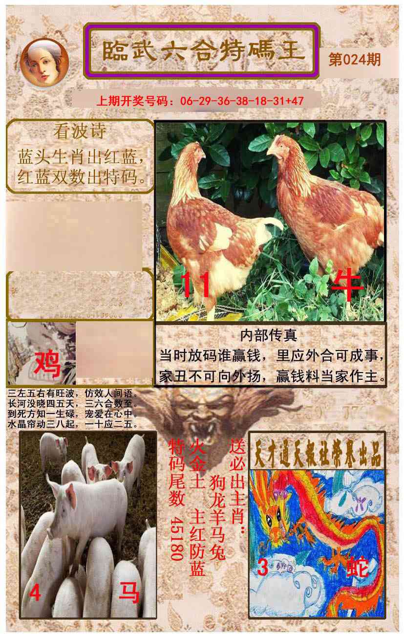 024期临武六合特码王[图]