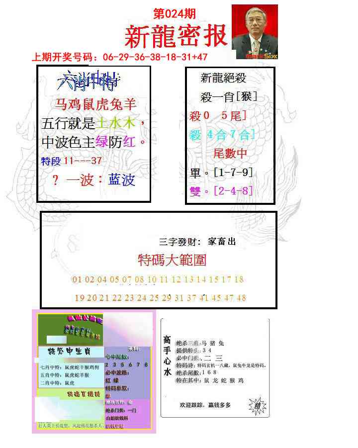 024期新龙密报[图]