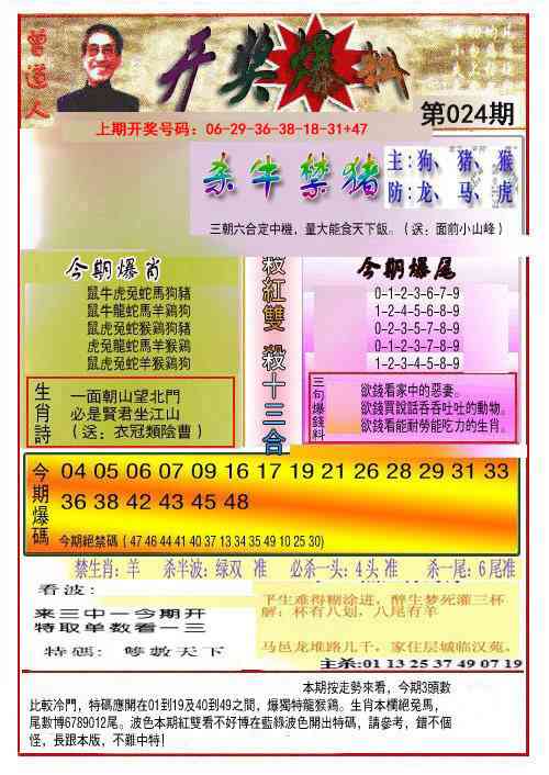 024期开奖爆料(新图推荐)[图]