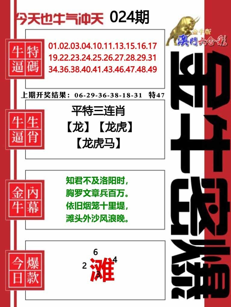024期金牛密爆[图]